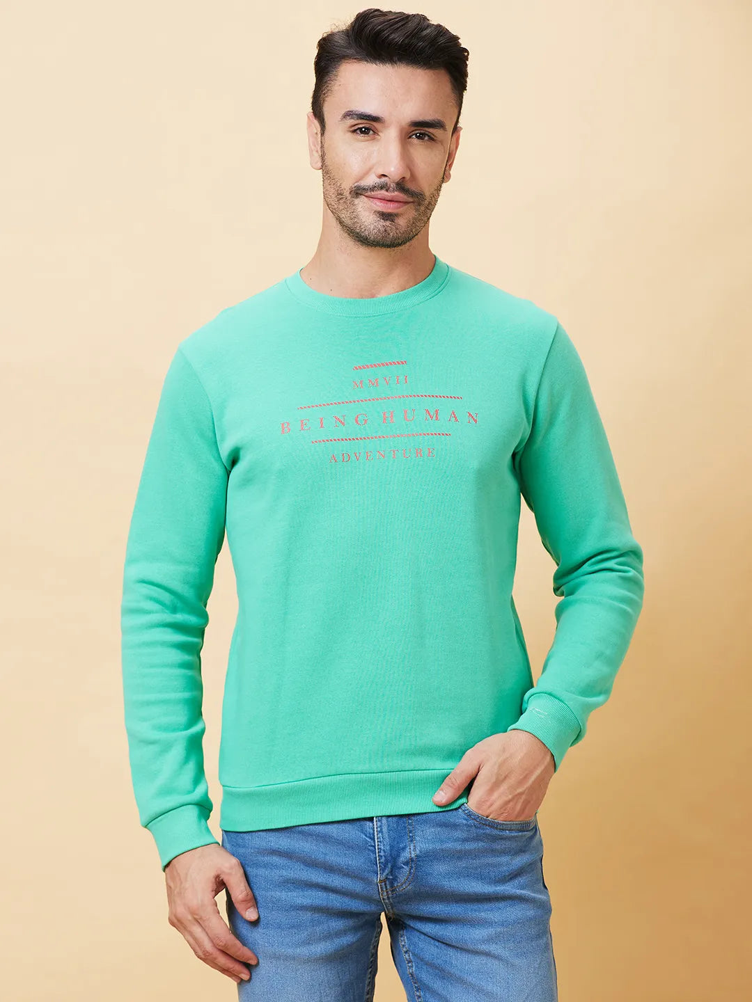 Being Human Clothing Men  Sweatshirt-Green