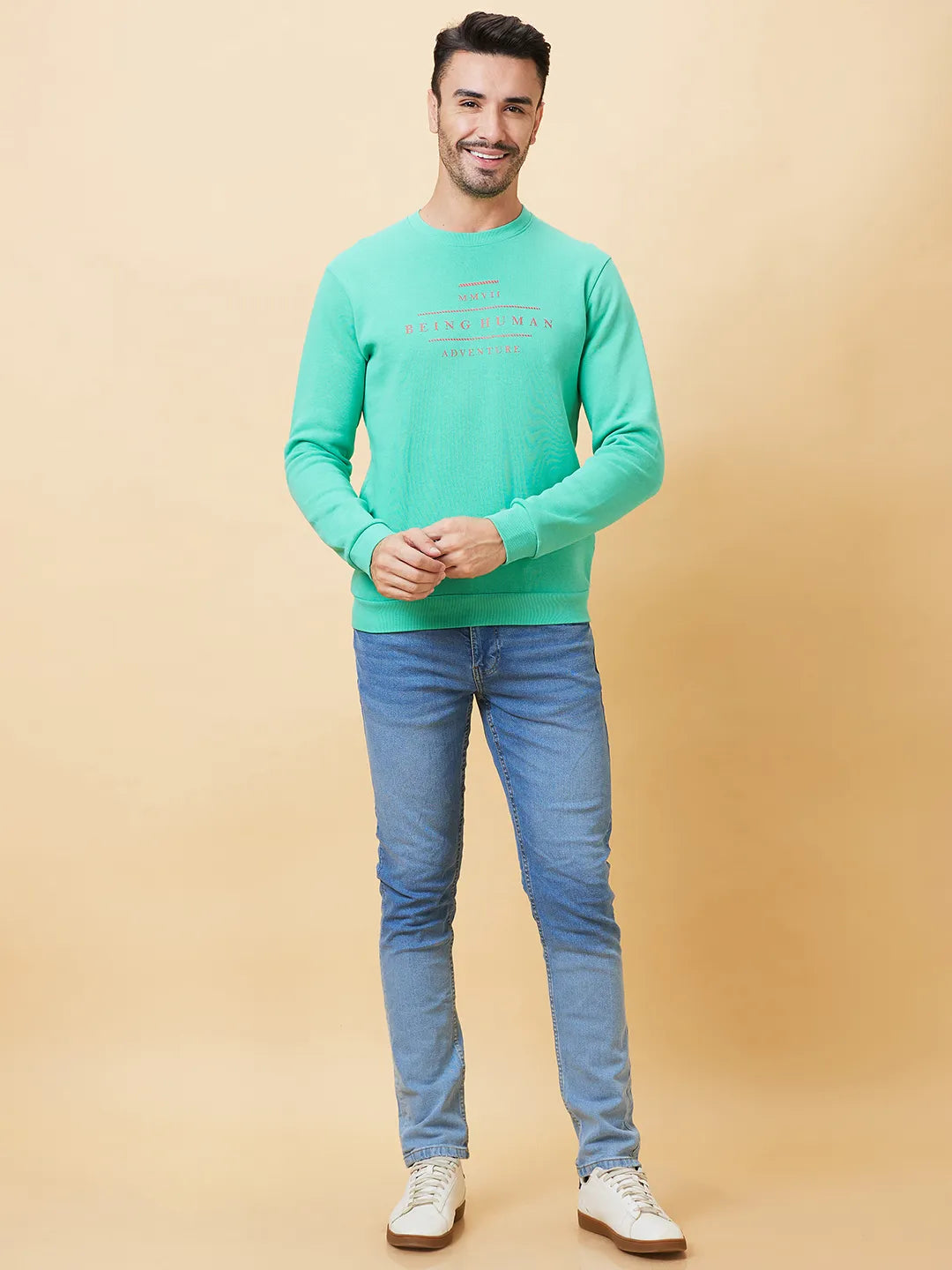 Being Human Clothing Men  Sweatshirt-Green