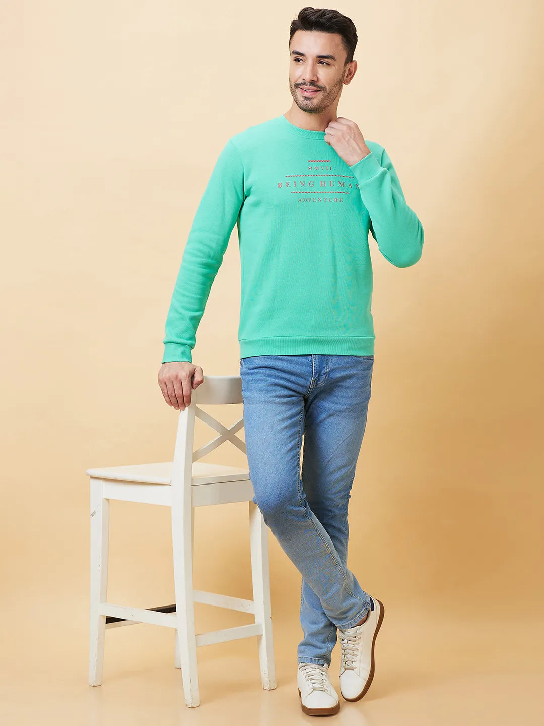 Being Human Clothing Men  Sweatshirt-Green