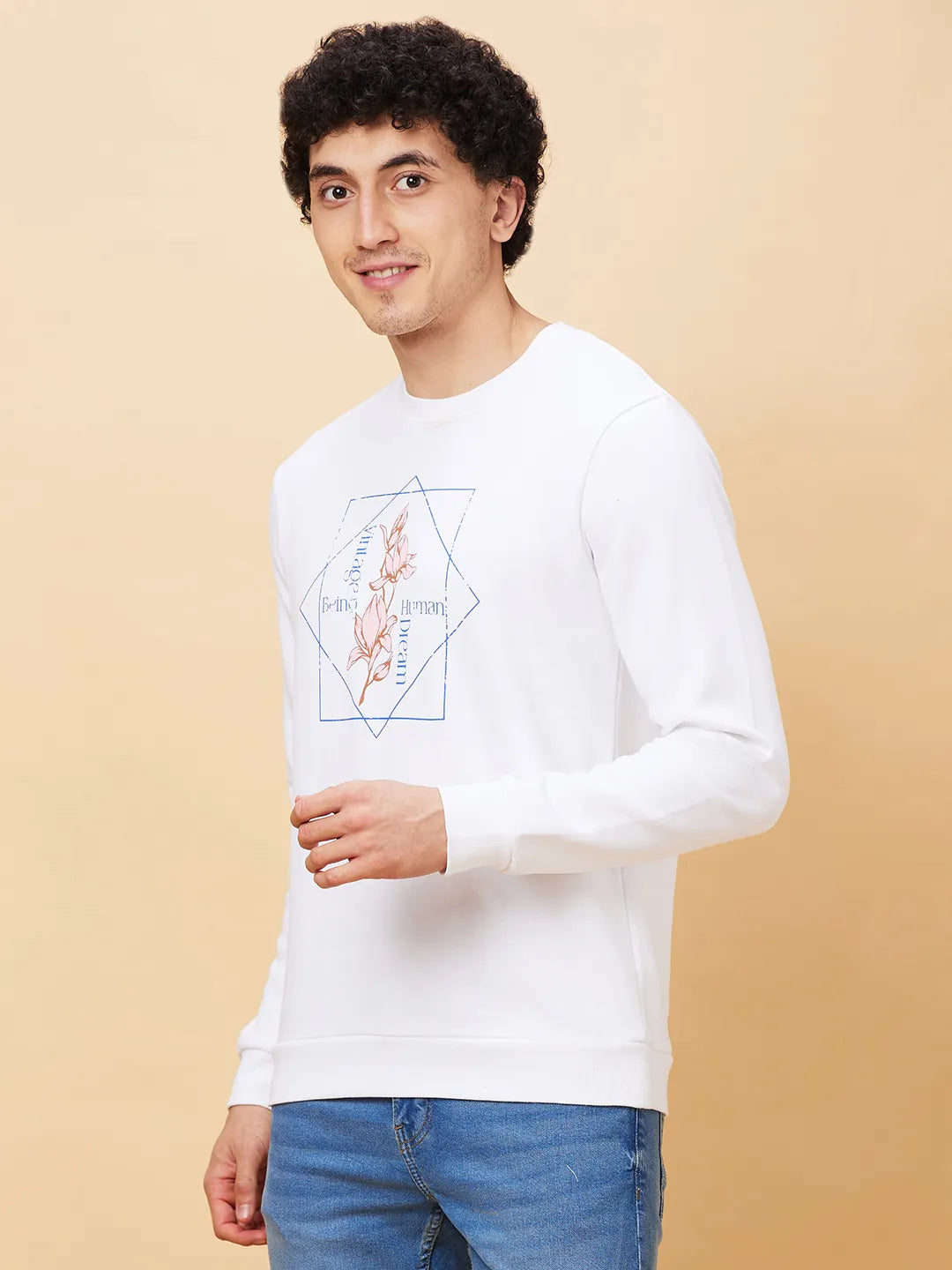 Being Human Clothing Men  Sweatshirt-White