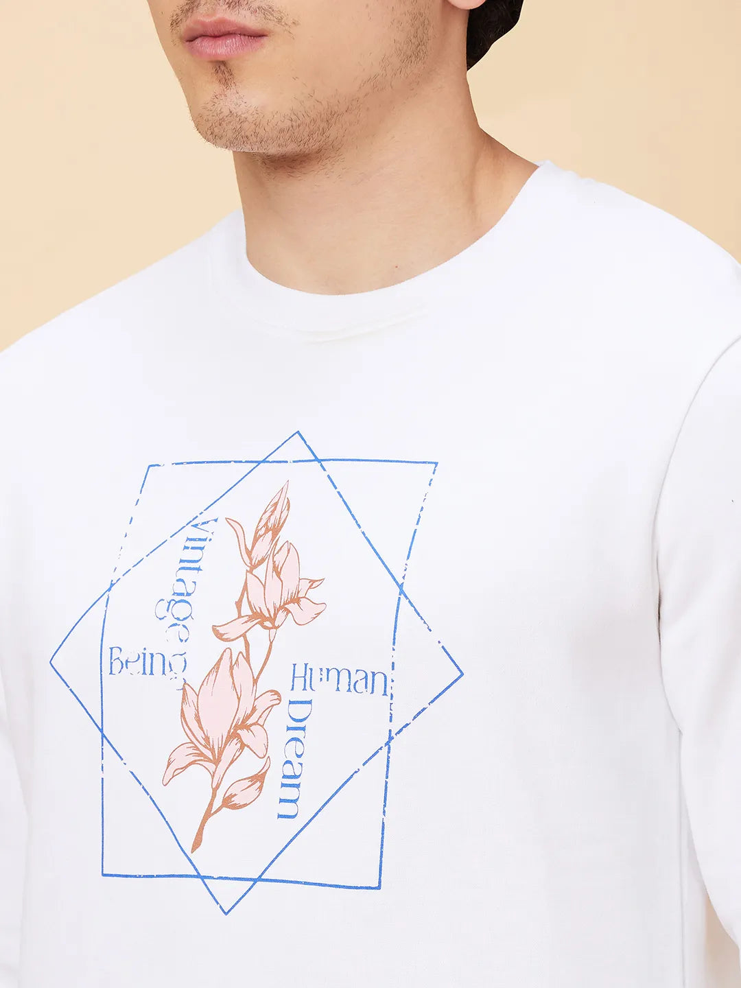 Being Human Clothing Men  Sweatshirt-White