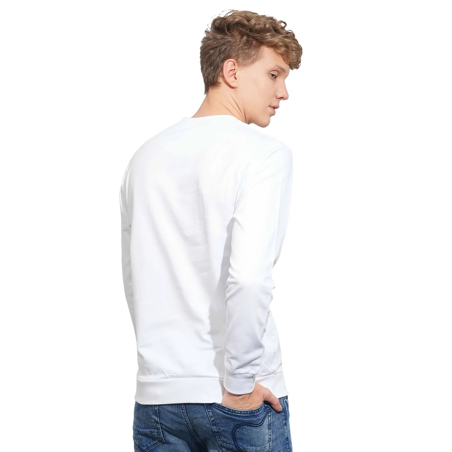 Being Human Clothing Mens-Top Sweatshirt White
