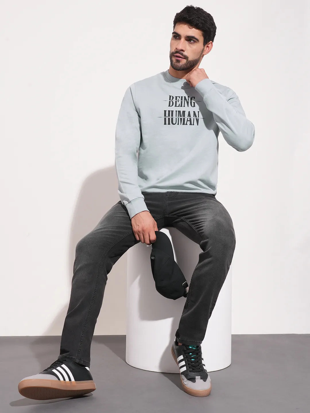 Being Human Clothing-Mens-Top-Sweatshirt Grey