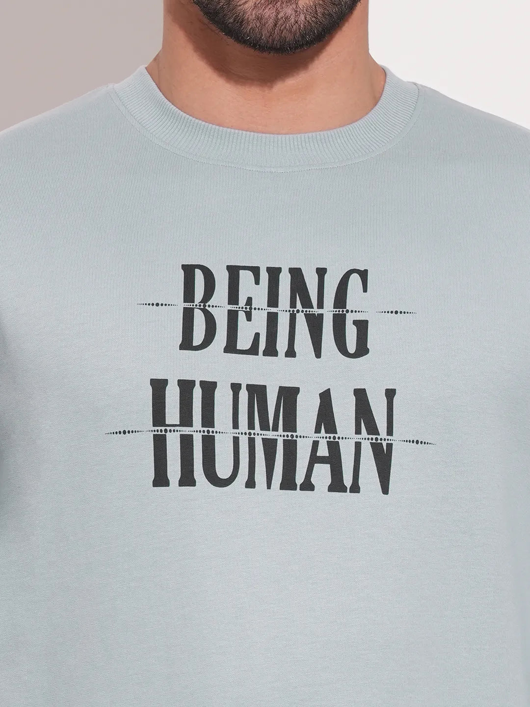 Being Human Clothing-Mens-Top-Sweatshirt Grey