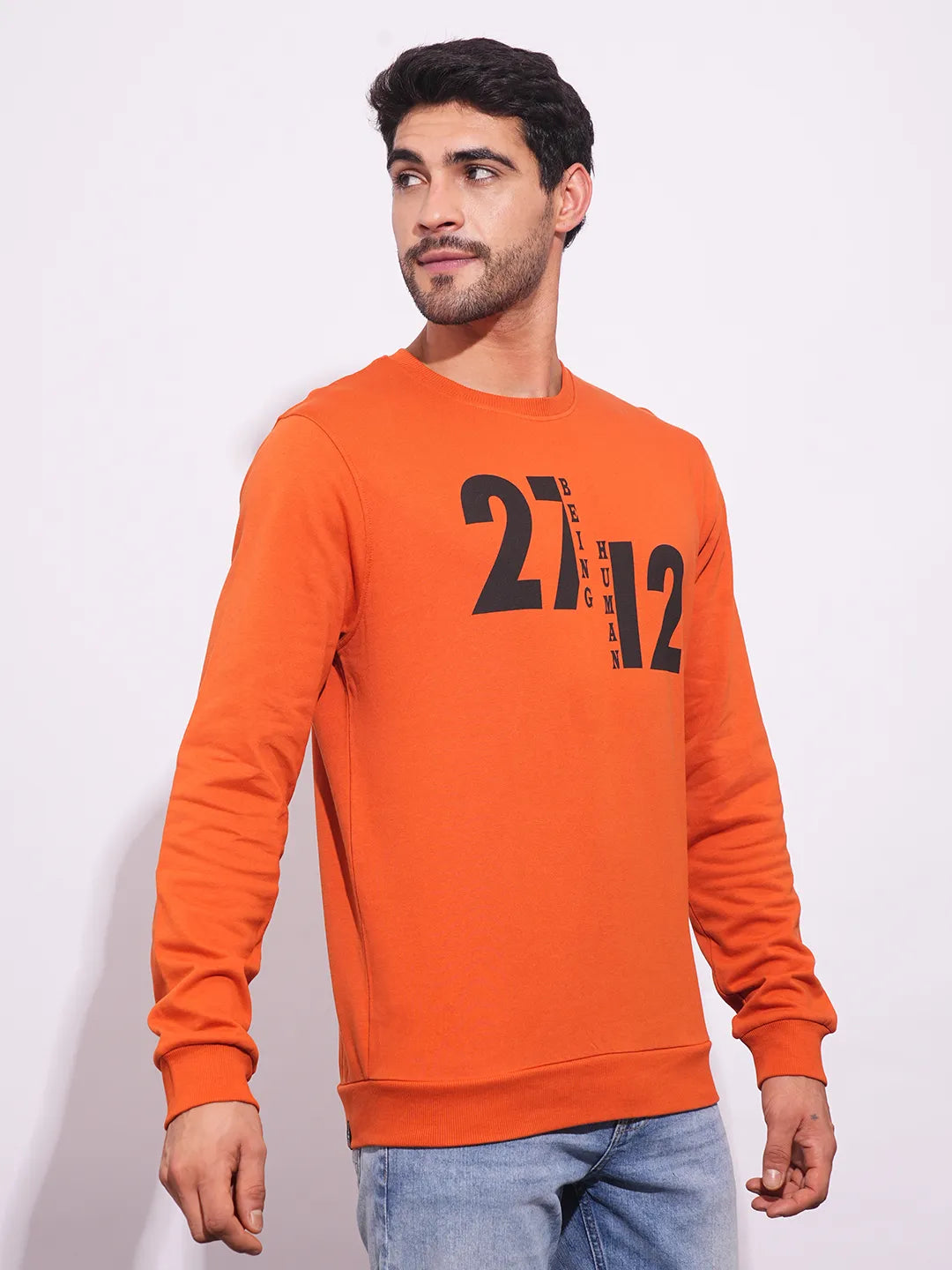 Being Human Clothing-Mens-Top-Sweatshirt Rust