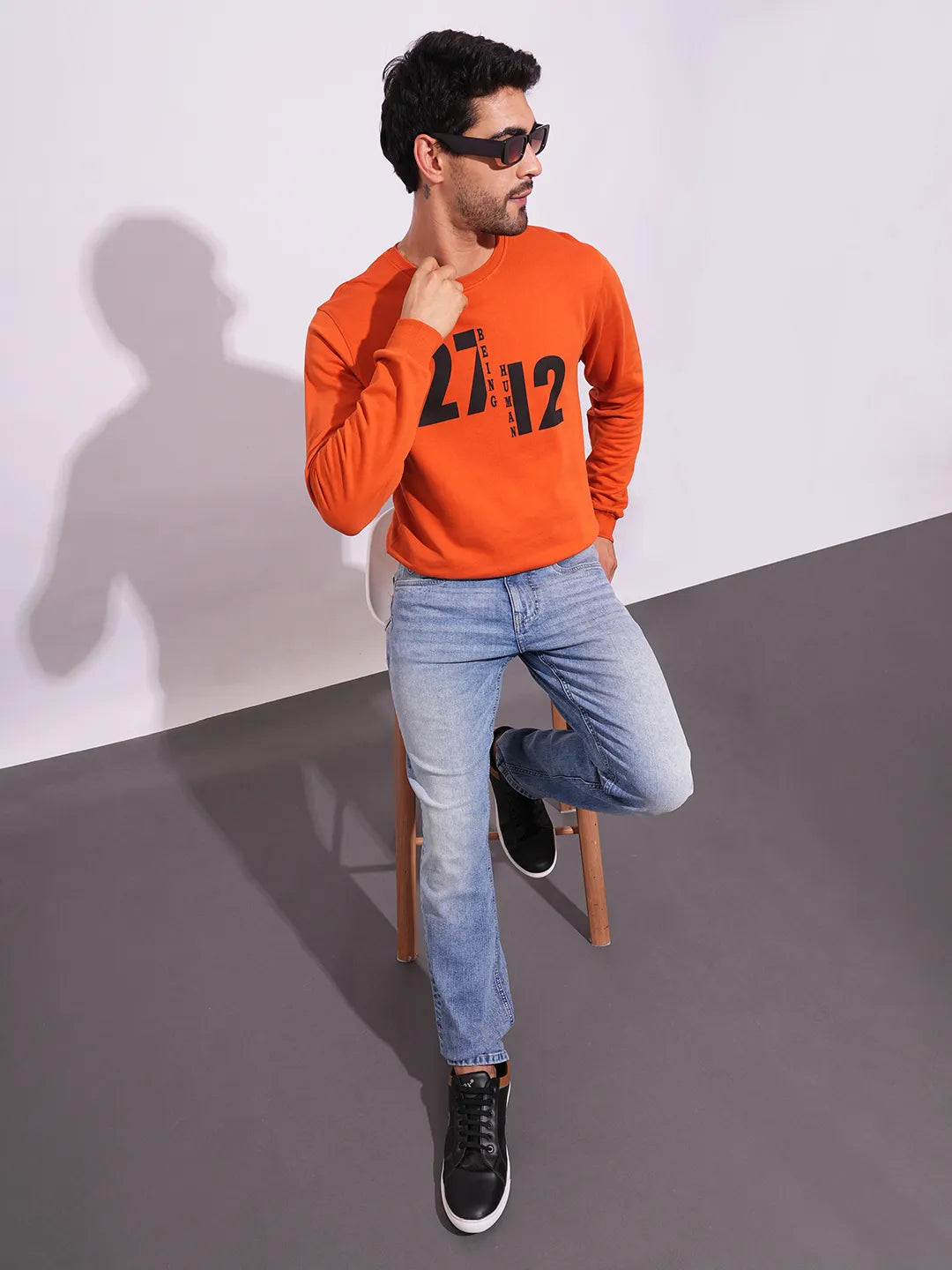 Being Human Clothing-Mens-Top-Sweatshirt Rust