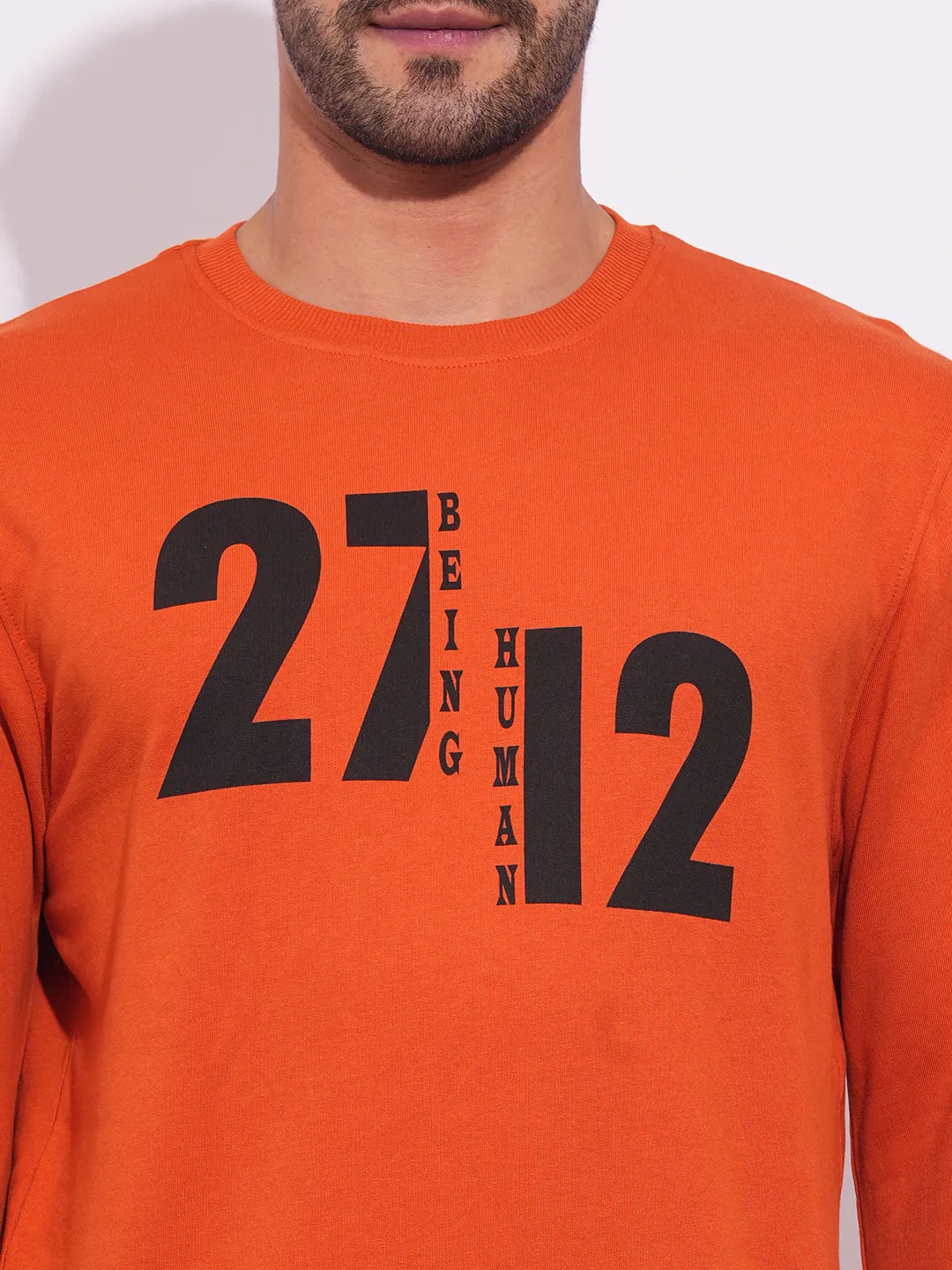 Being Human Clothing-Mens-Top-Sweatshirt Rust