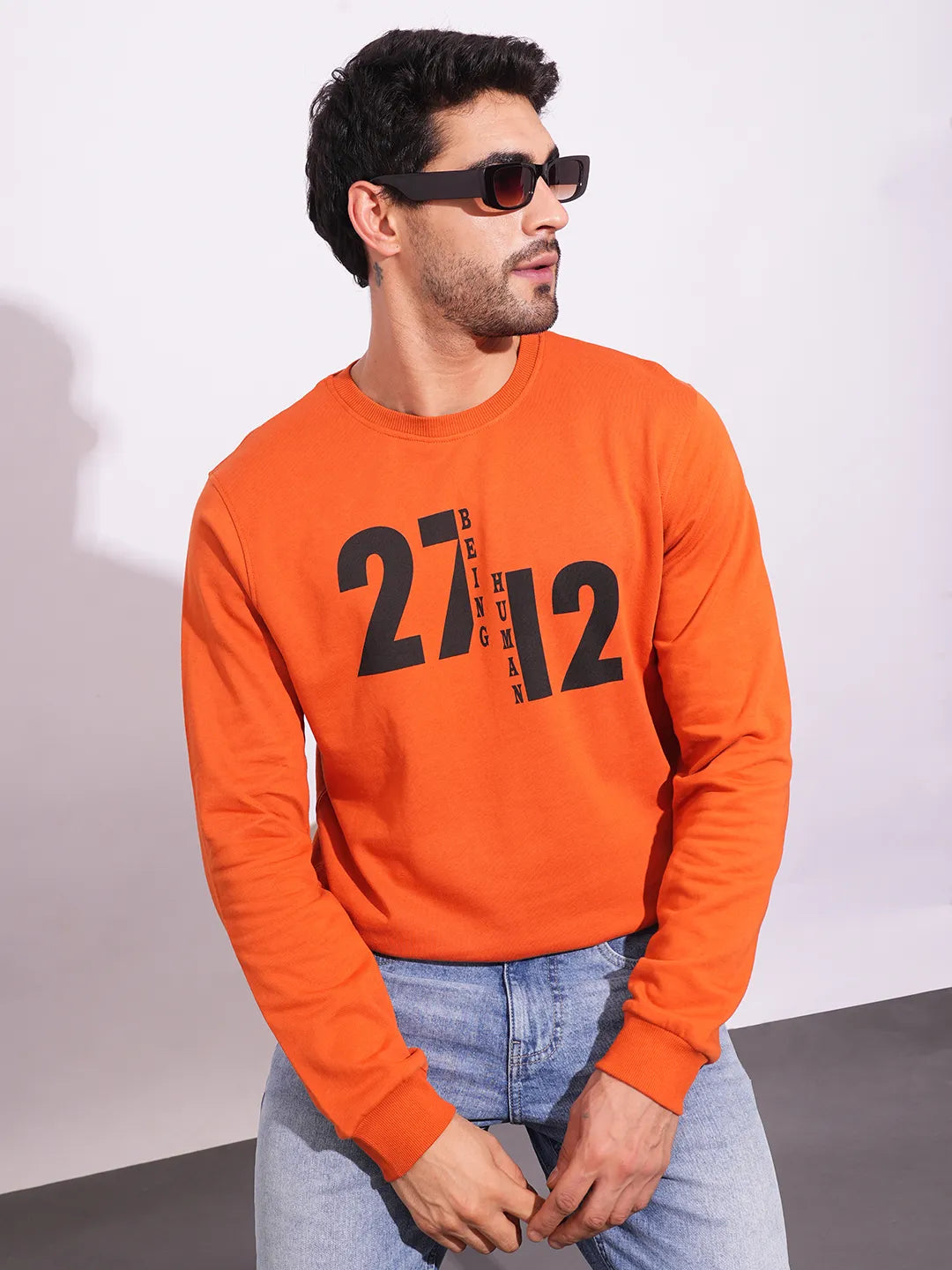 Being Human Clothing-Mens-Top-Sweatshirt Rust