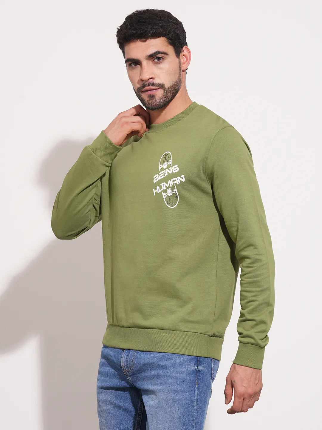 Being Human Clothing-Mens-Top-Sweatshirt Green