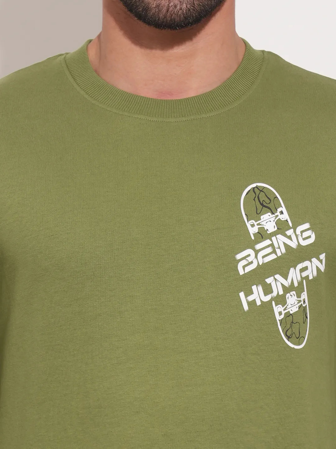 Being Human Clothing-Mens-Top-Sweatshirt Green