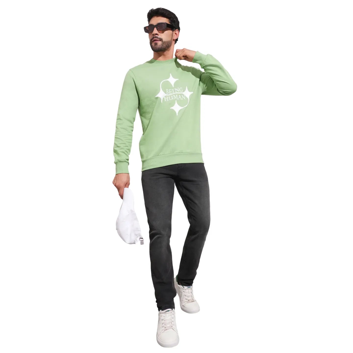 Being Human Clothing-Mens-Top-Sweatshirt Sage