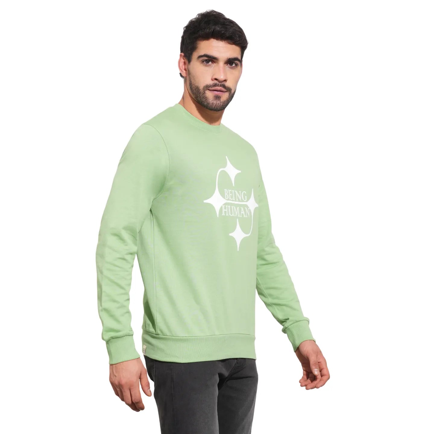 Being Human Clothing-Mens-Top-Sweatshirt Sage