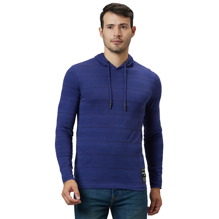 Navy Regular Fit Men's Hoodie by Being Human Clothing