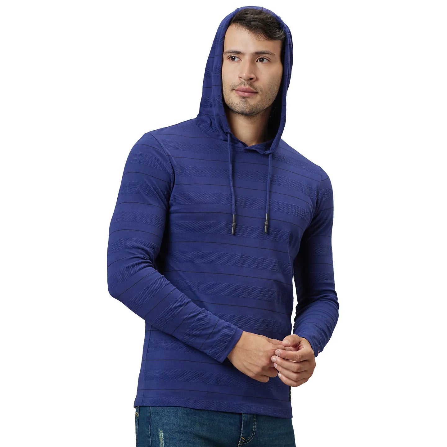 Being Human Clothing Men Regular Fit Hooded Hoody-Navy