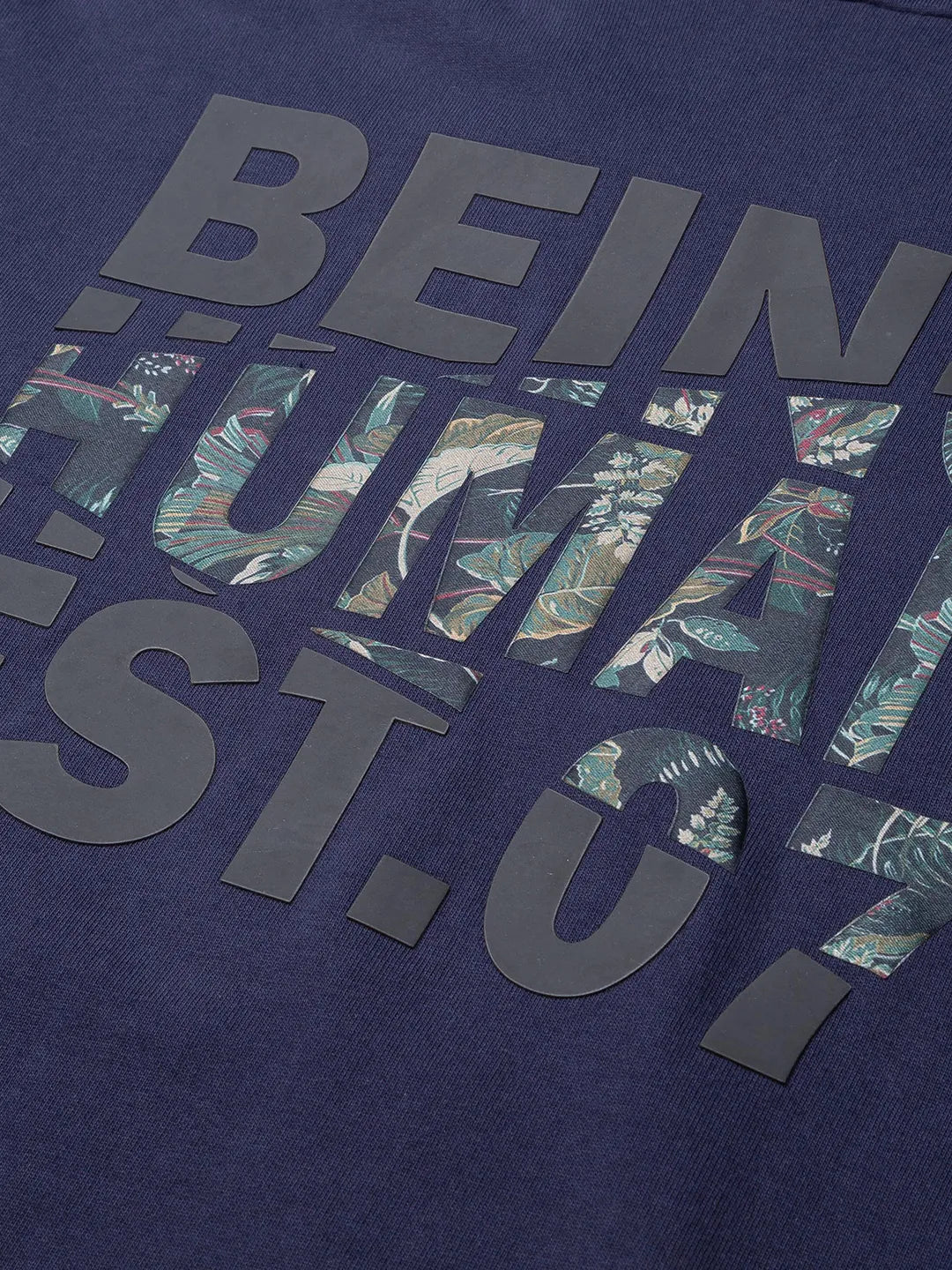 Being Human Clothing Men Regular Fit Hooded Hoody-Navy