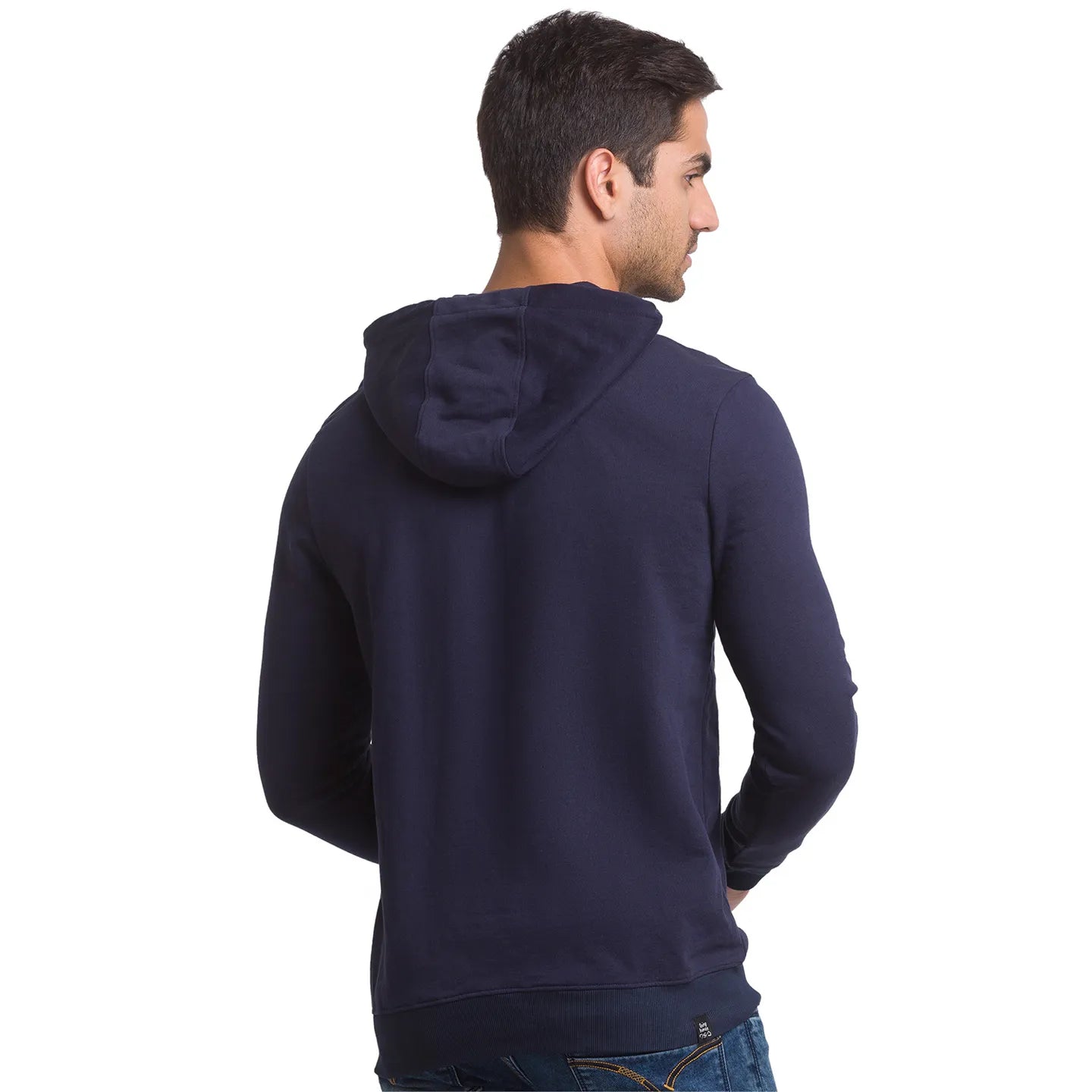Being Human Clothing Men Regular Fit Hooded Hoody-Navy