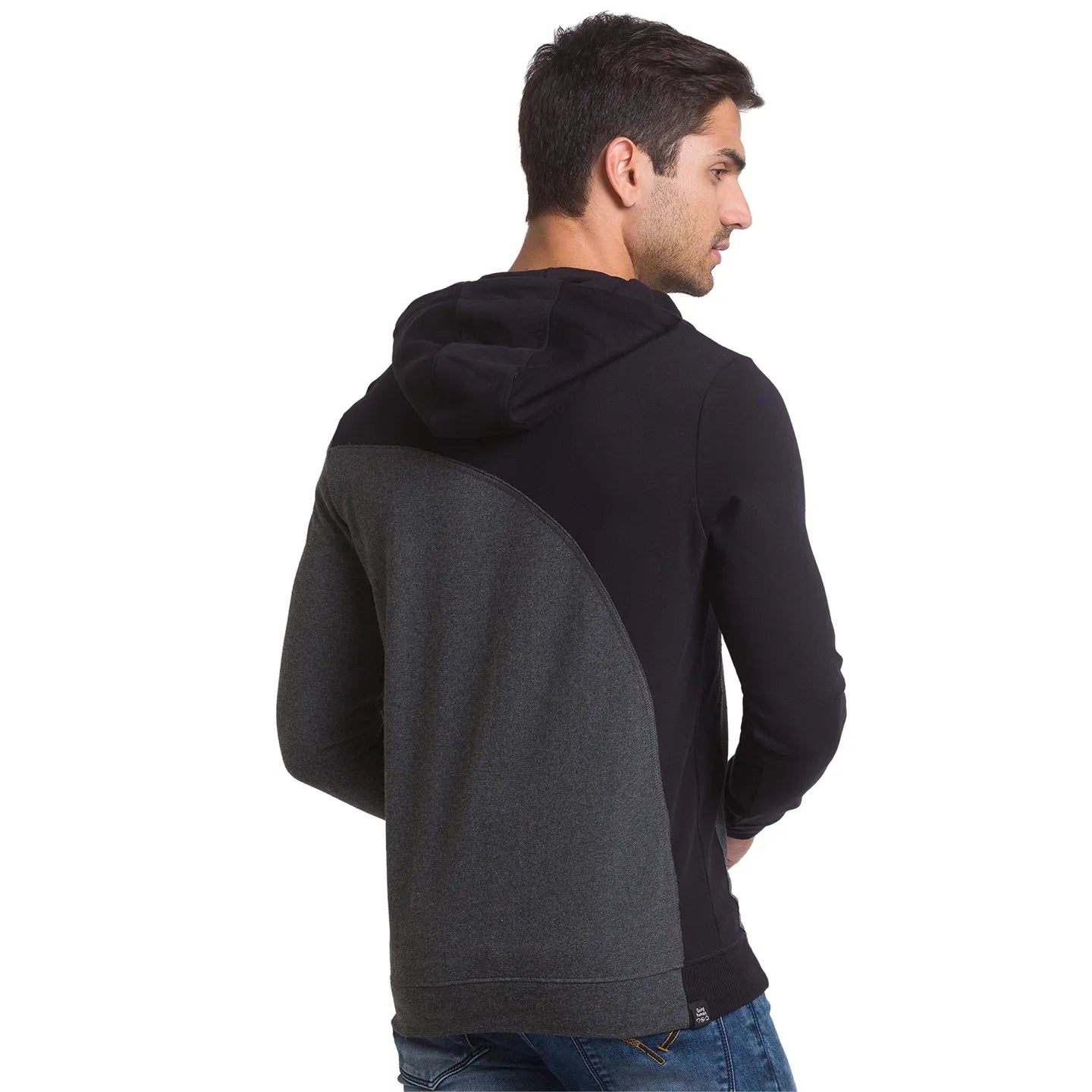 Being Human Clothing Men Regular Fit Hooded Hoody-Black