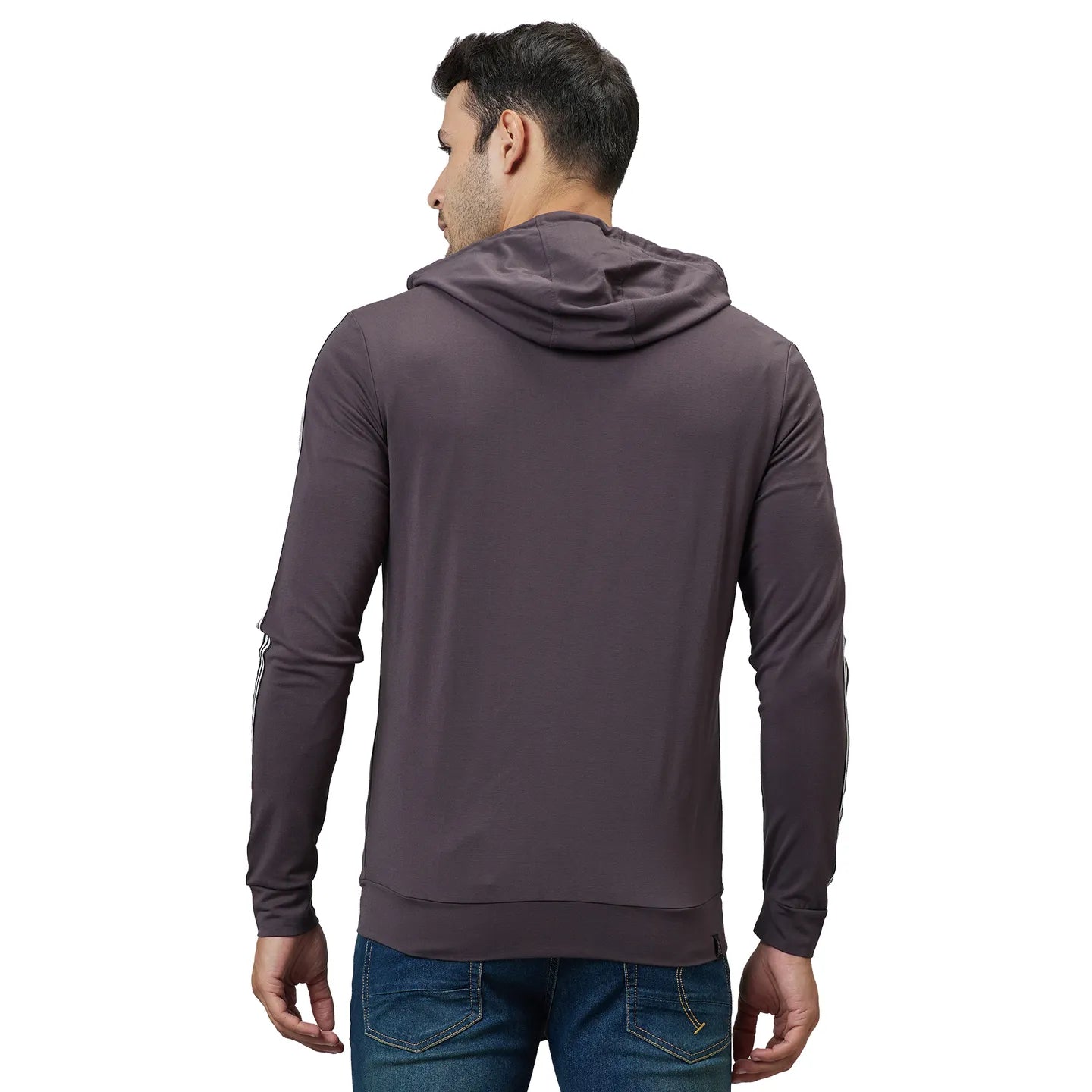 Being Human Clothing Men Regular Fit Hooded Hoody-Dark Grey