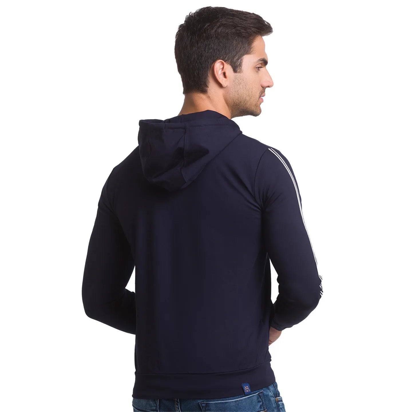 Being Human Clothing Men Regular Fit Hooded Hoody-Navy
