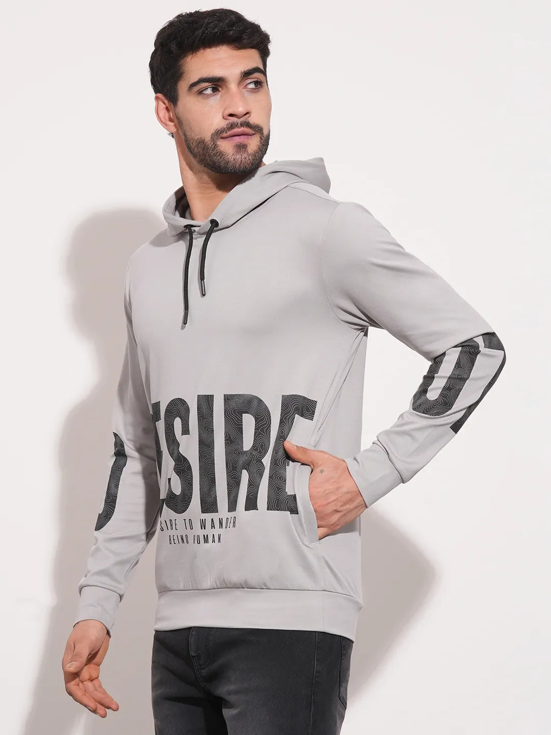 Being Human Clothing Men  Hoody-Light Grey