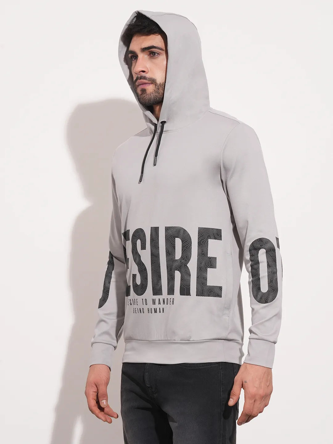 Being Human Clothing Men  Hoody-Light Grey