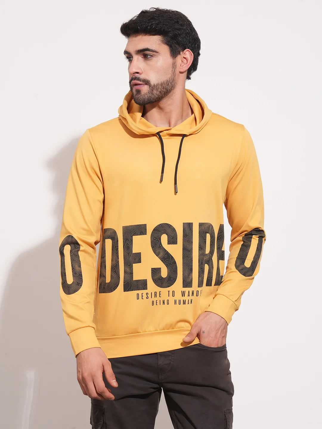Being Human Clothing Men  Hoody-Mustard