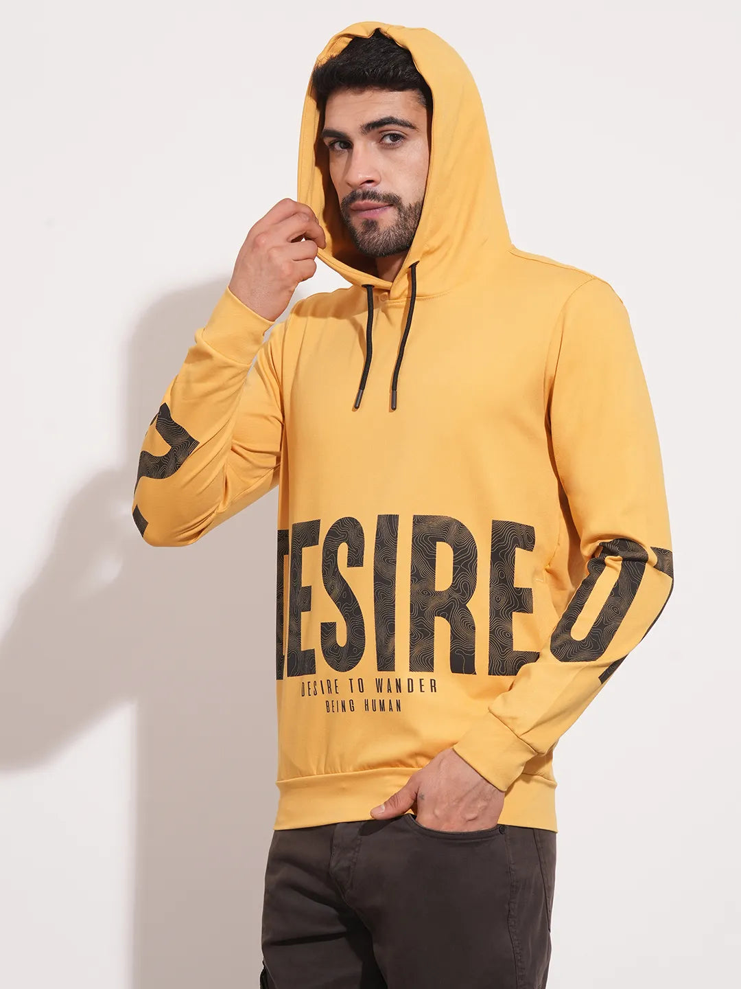 Being Human Clothing Men  Hoody-Mustard