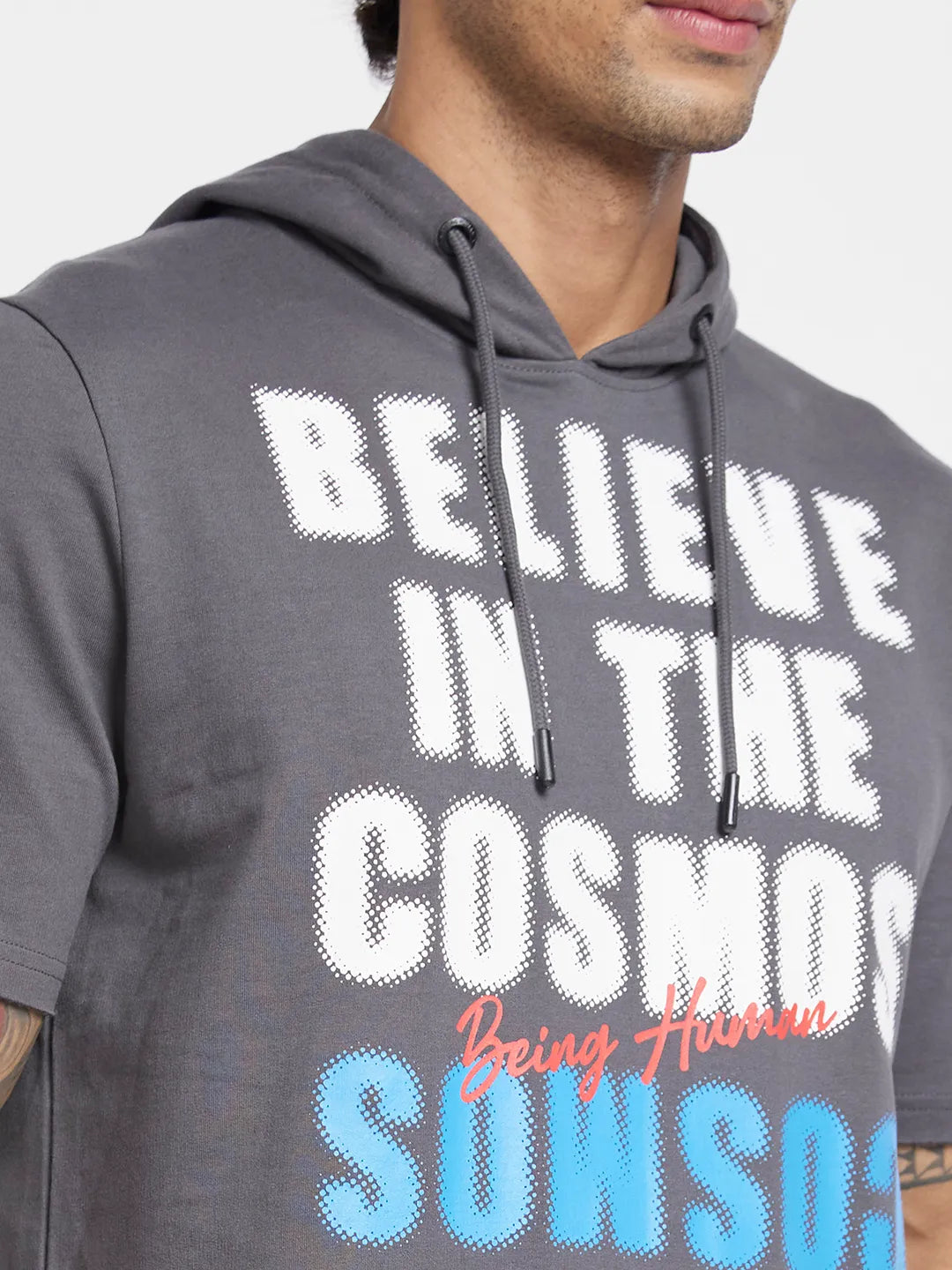 Being Human Clothing Men  Hoody-Charcoal