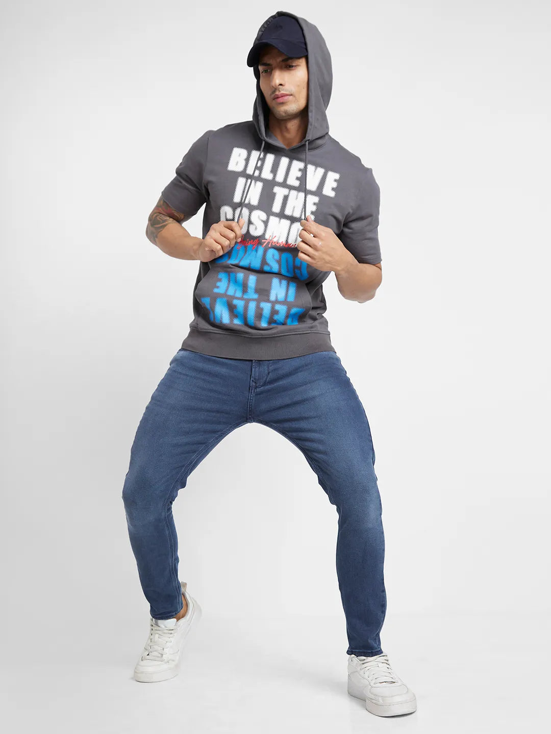 Being Human Clothing Men  Hoody-Charcoal