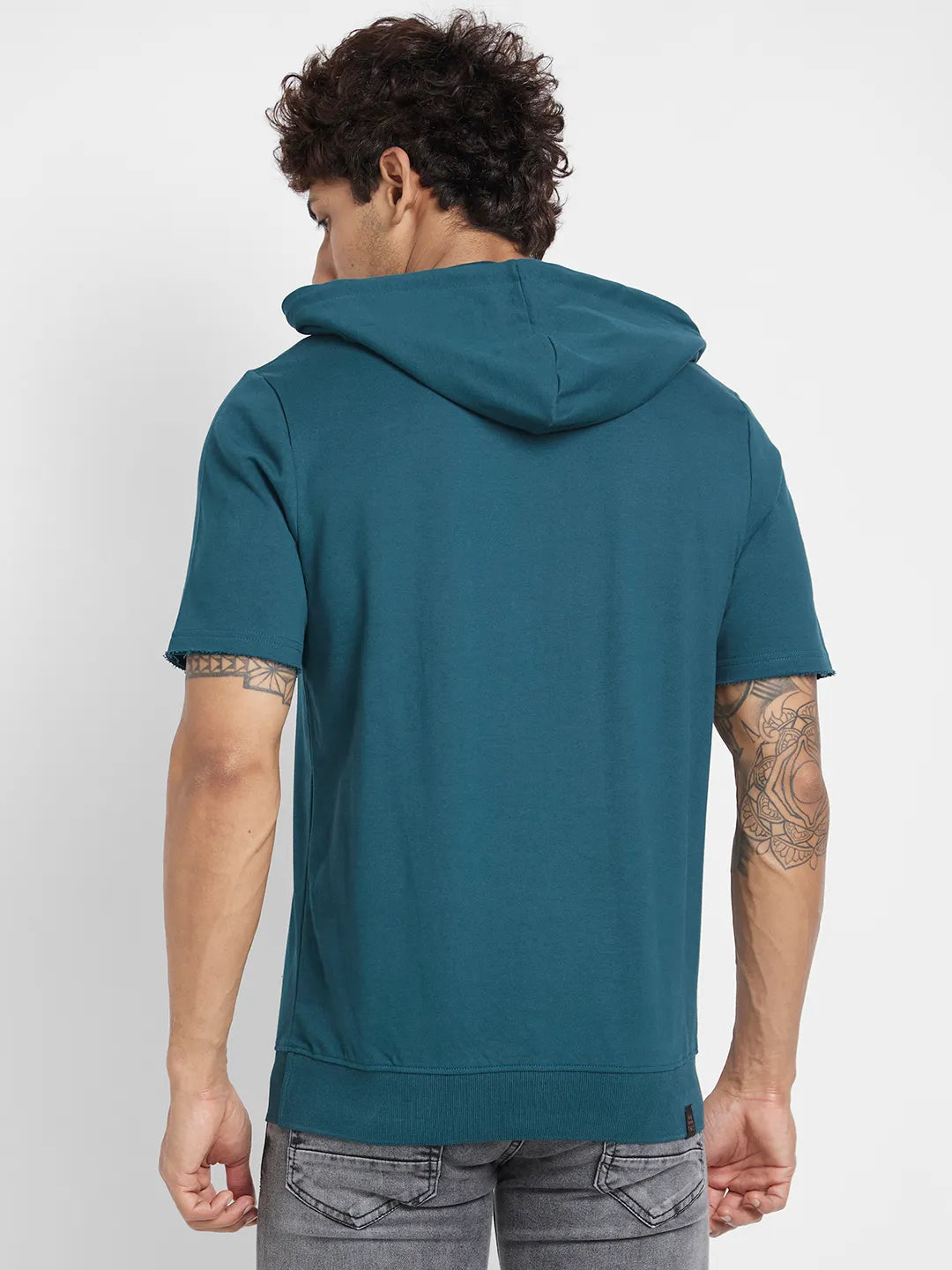 Being Human Clothing Men  Hoody-Deep Teal