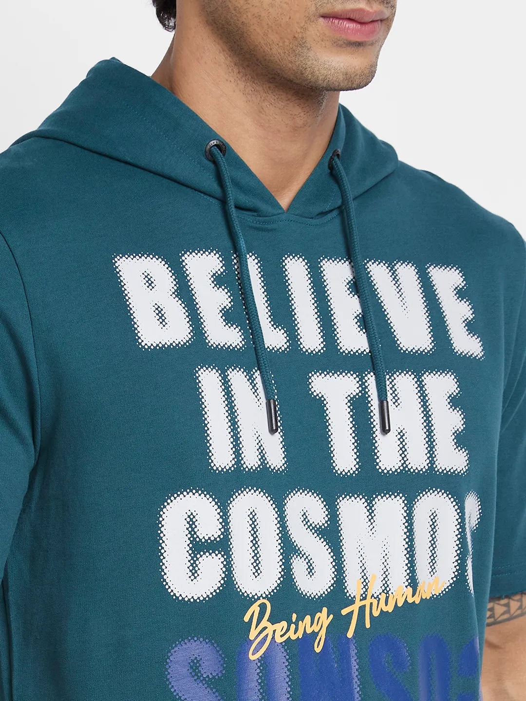 Being Human Clothing Men  Hoody-Deep Teal