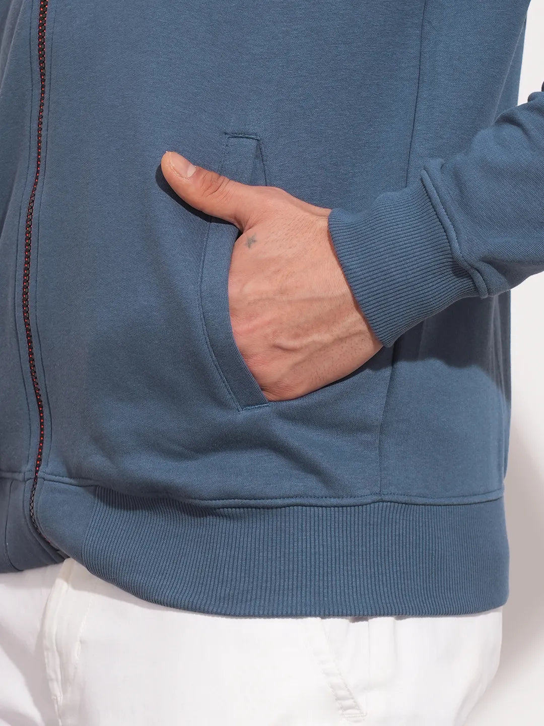 Being Human Clothing Men  Hoody-Deep CobaLight