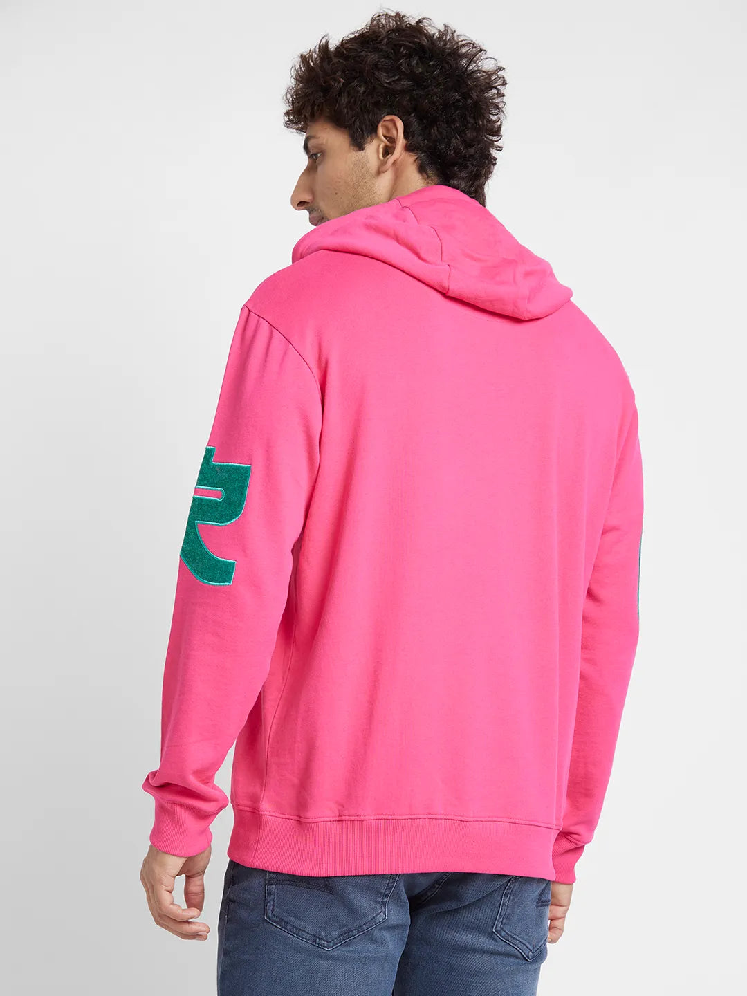 Being Human Clothing Men  Hoody-Beetroot Pink