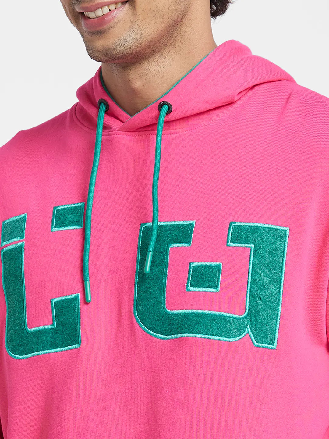 Being Human Clothing Men  Hoody-Beetroot Pink