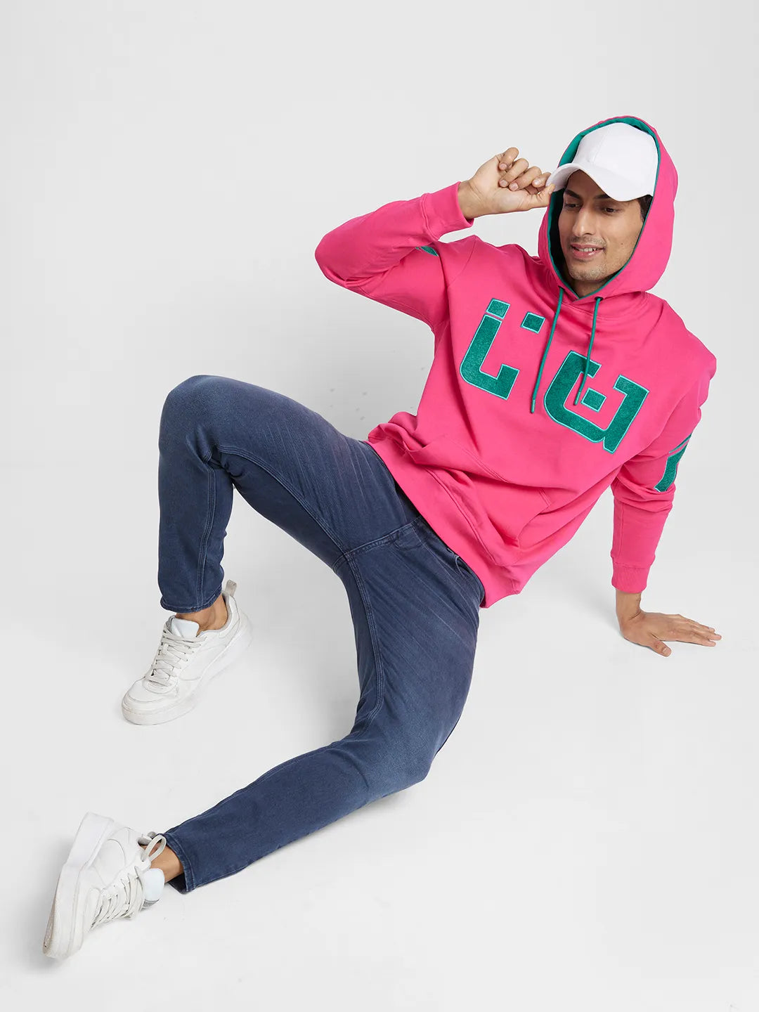 Being Human Clothing Men  Hoody-Beetroot Pink