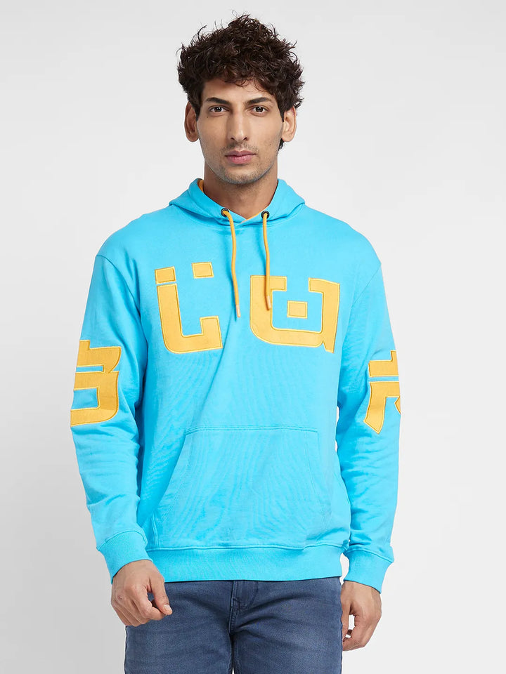 Blue Regular Fit Men's Hoodie by Being Human Clothing