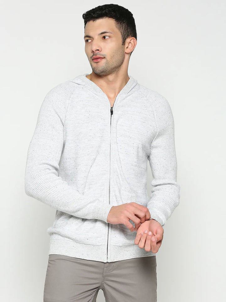 Grey Regular Fit Men's Hoodie by Being Human Clothing
