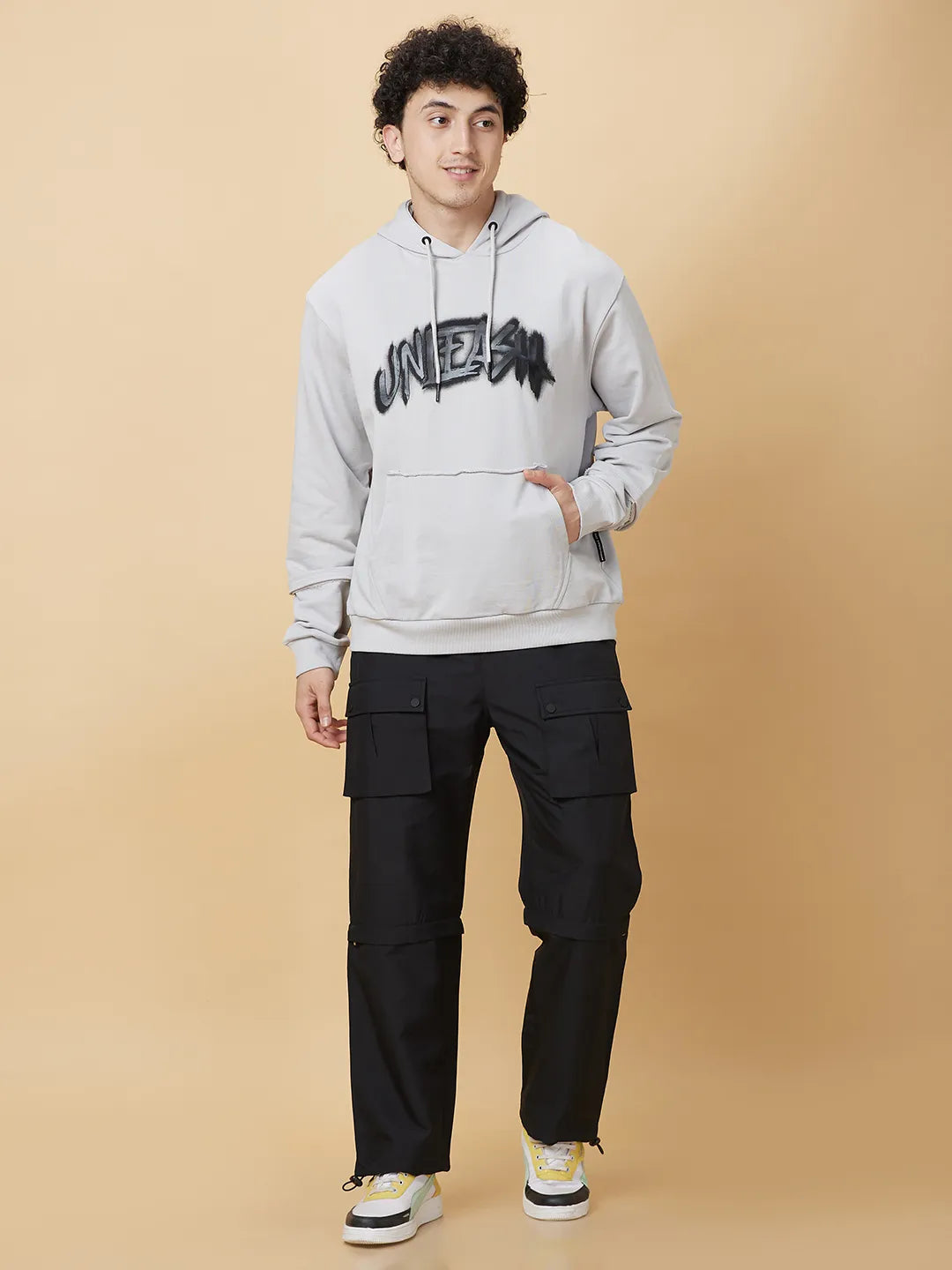 Being Human Clothing Mens-Top Hoody Dk.Grey