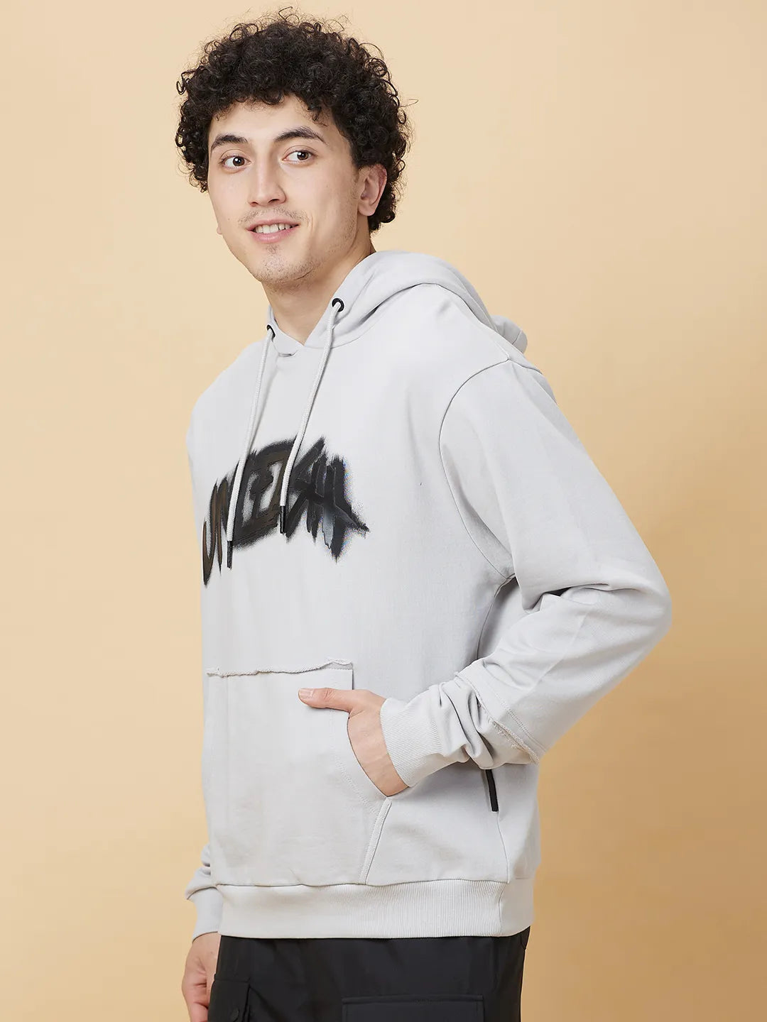 Being Human Clothing Mens-Top Hoody Dk.Grey