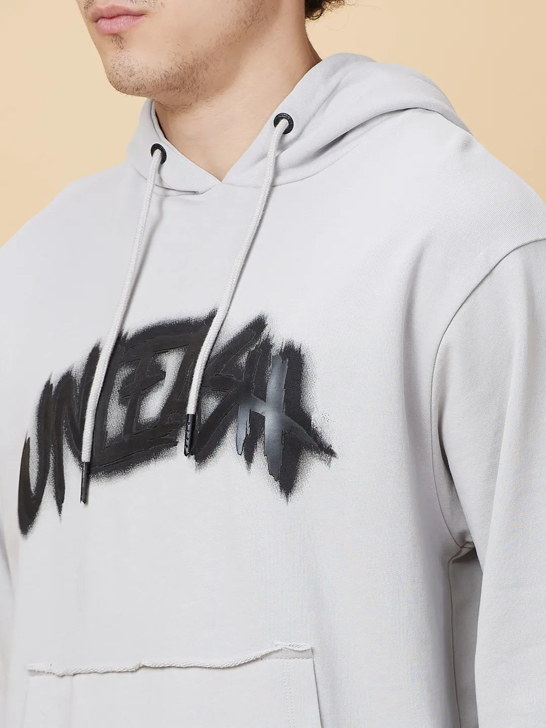 Being Human Clothing Mens-Top Hoody Dk.Grey