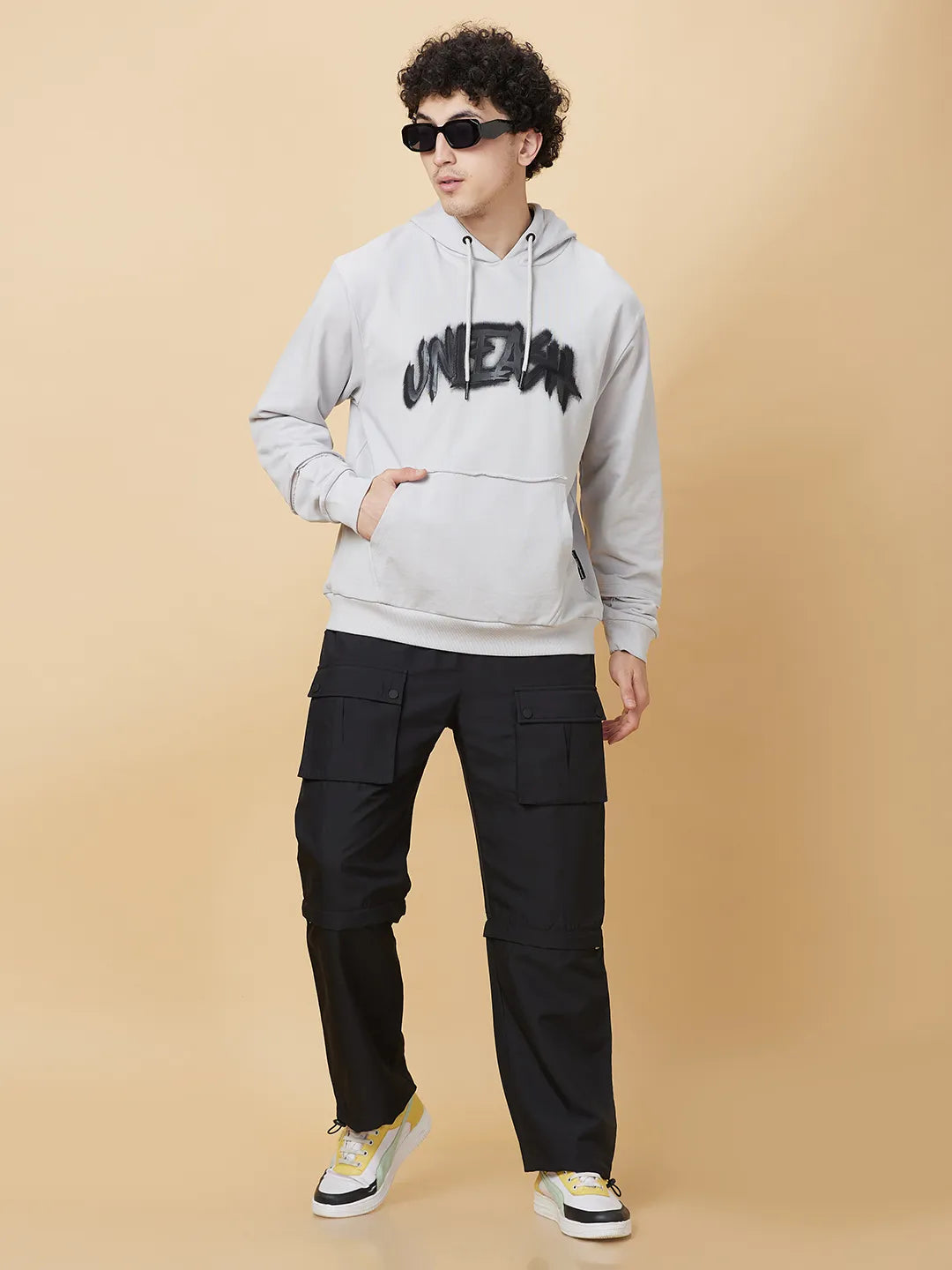 Being Human Clothing Mens-Top Hoody Dk.Grey