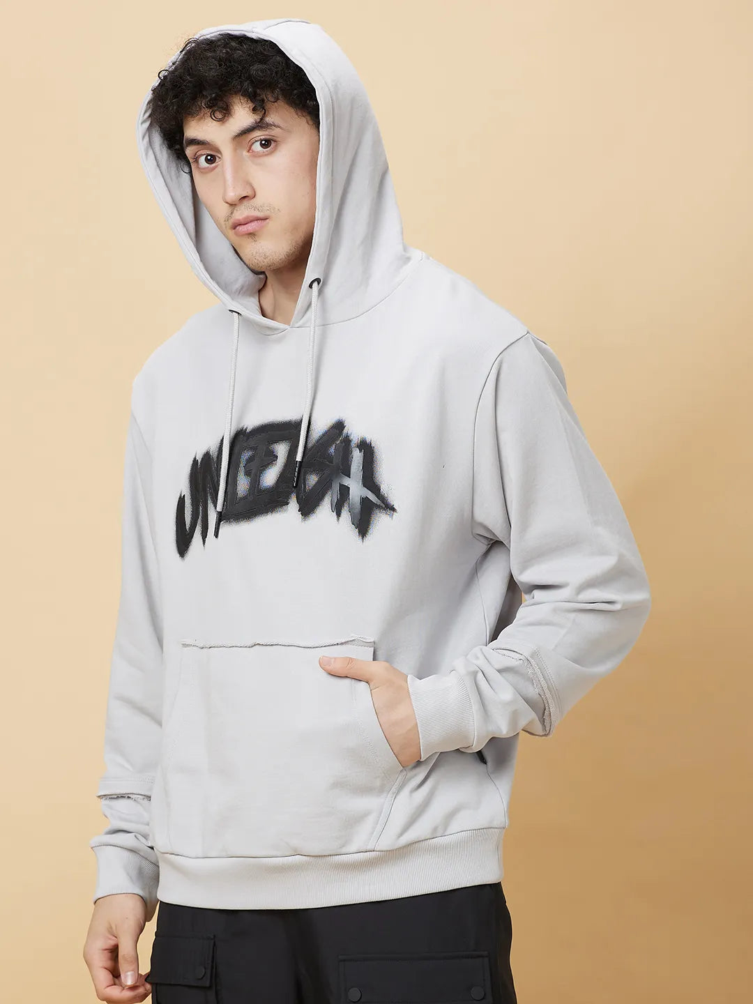 Being Human Clothing Mens-Top Hoody Dk.Grey