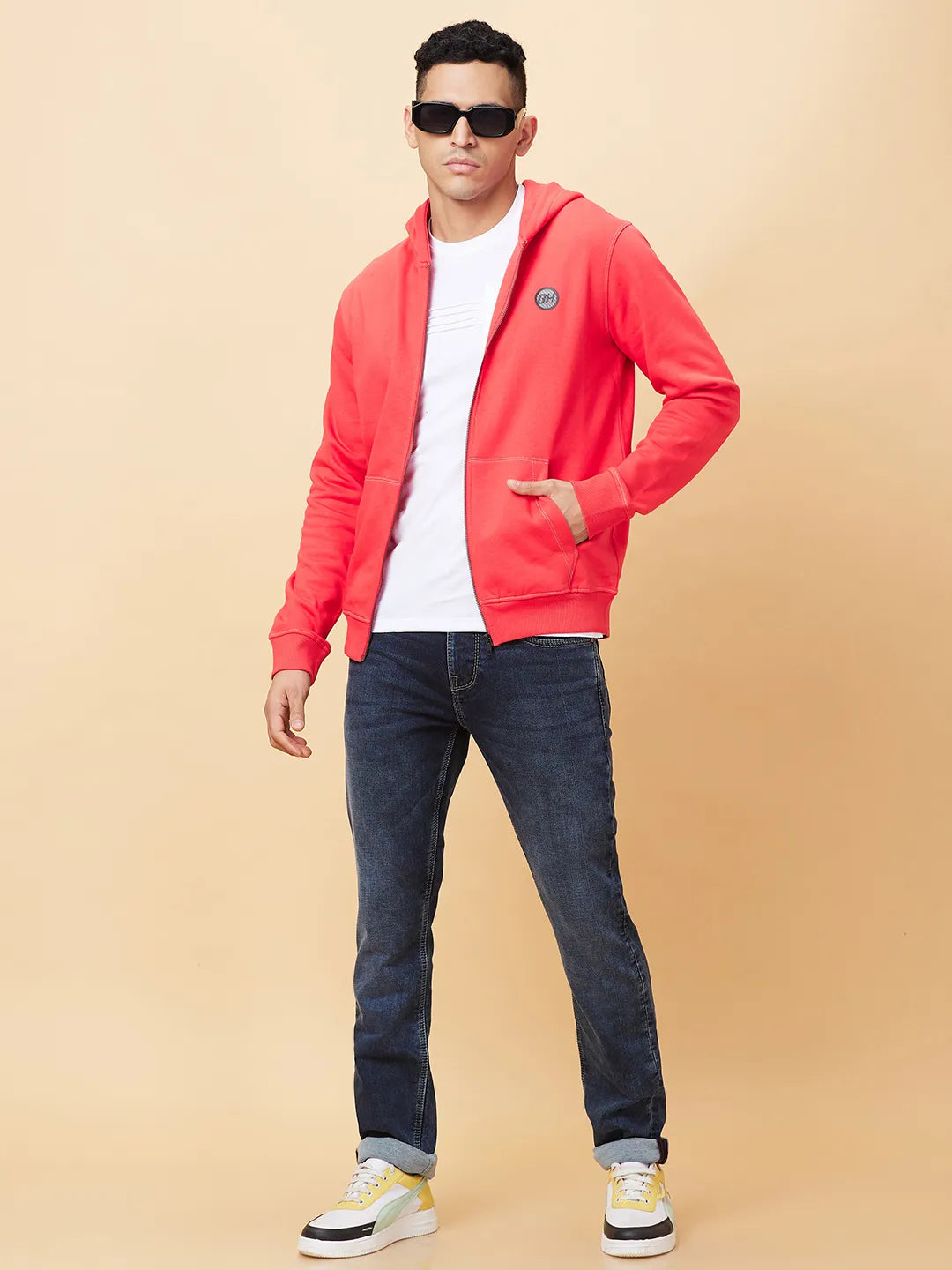 Being Human Clothing Mens-Top Hoody Red