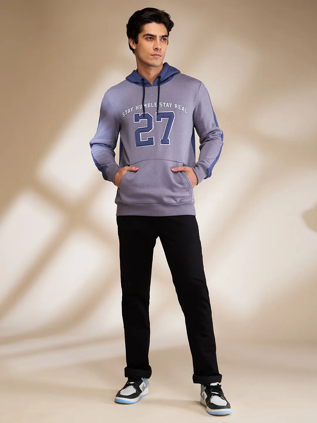 Being Human Clothing Mens-Top Hoody Grey