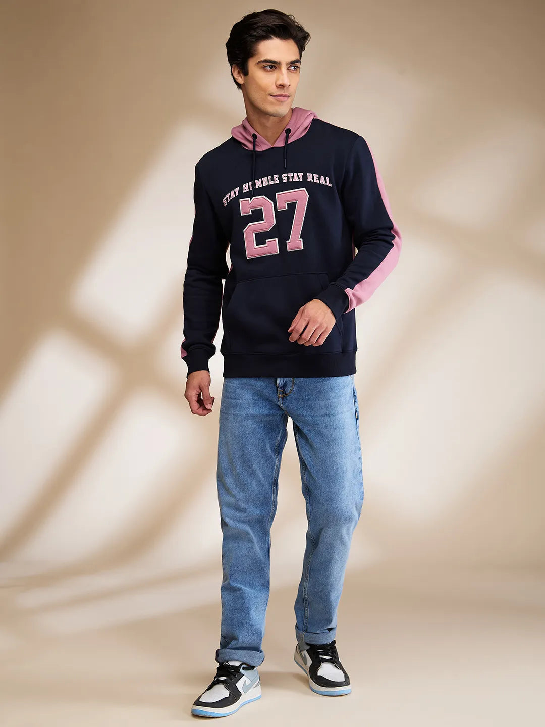 Being Human Clothing Mens-Top Hoody Navy