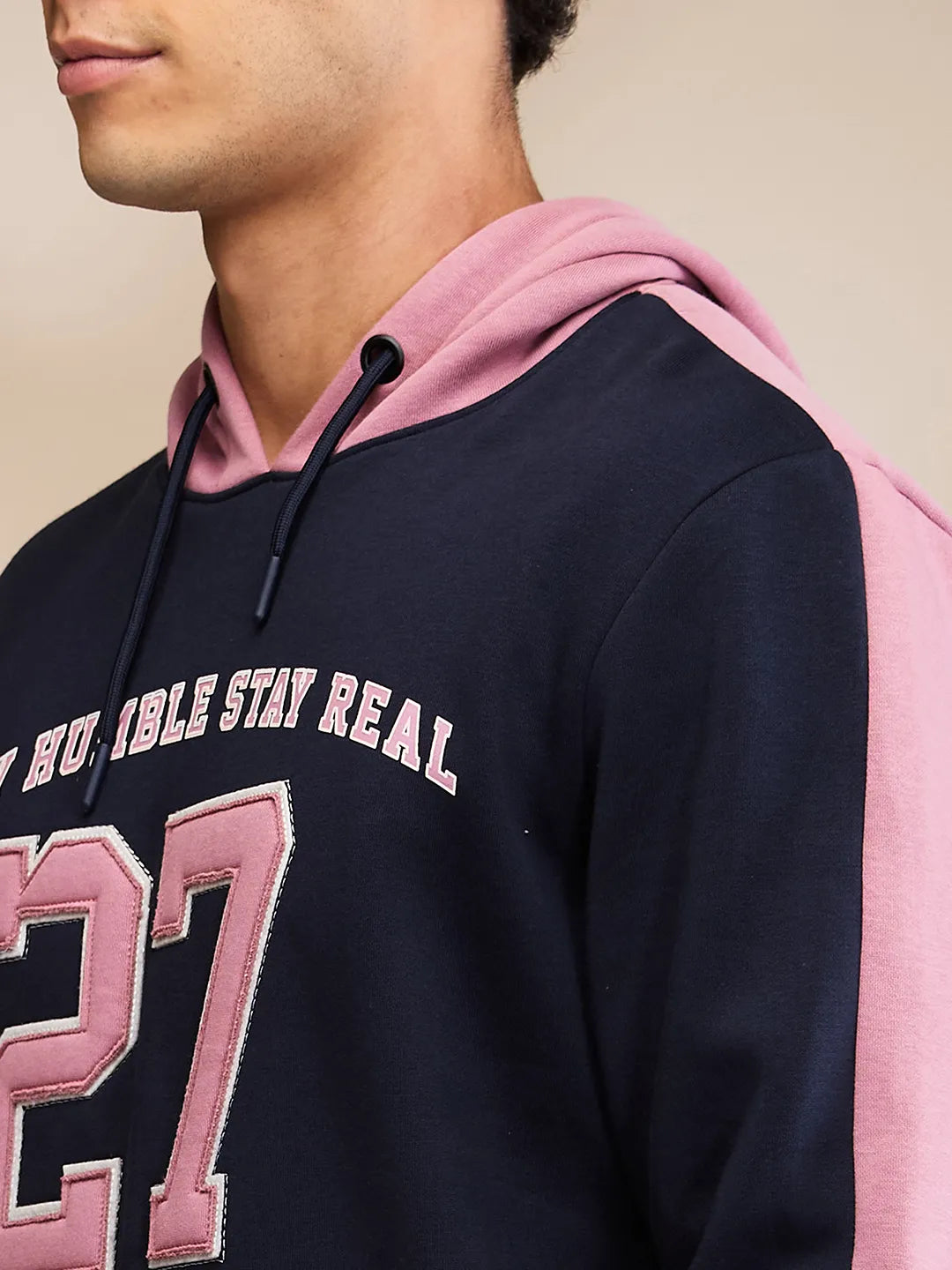 Being Human Clothing Mens-Top Hoody Navy