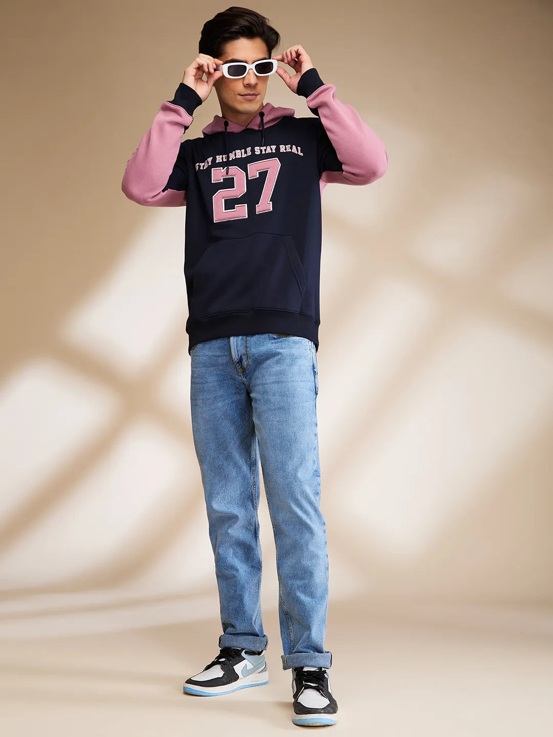 Being Human Clothing Mens-Top Hoody Navy