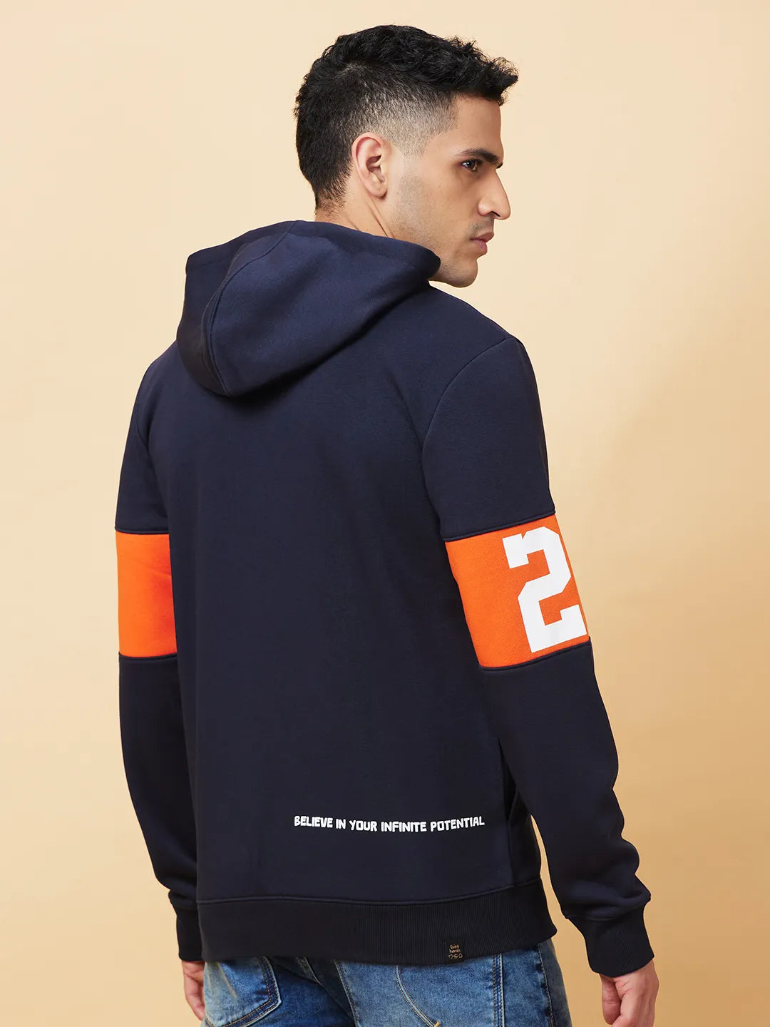Being Human Clothing Mens-Top Hoody Navy