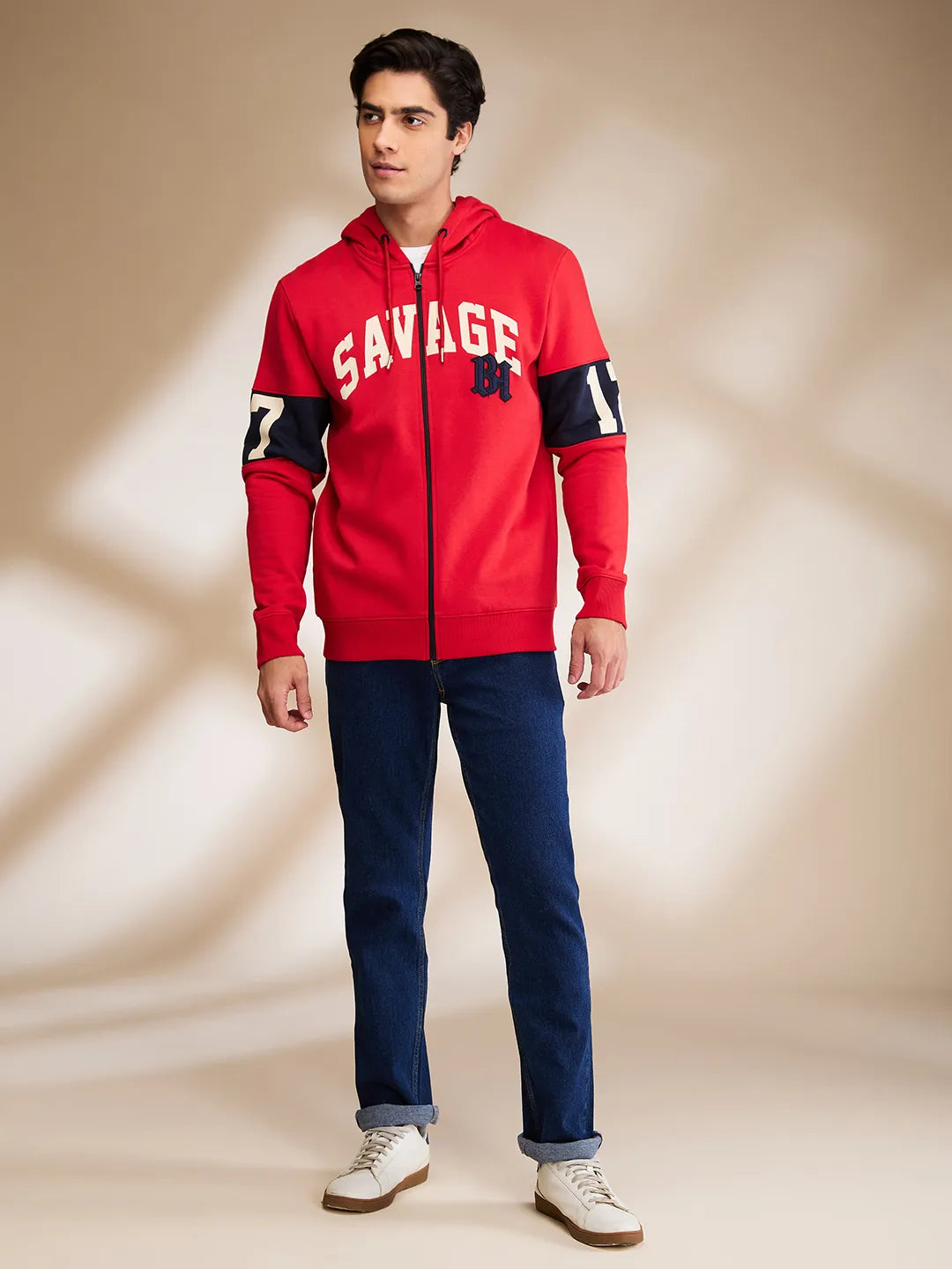 Being Human Clothing Mens-Top Hoody Red