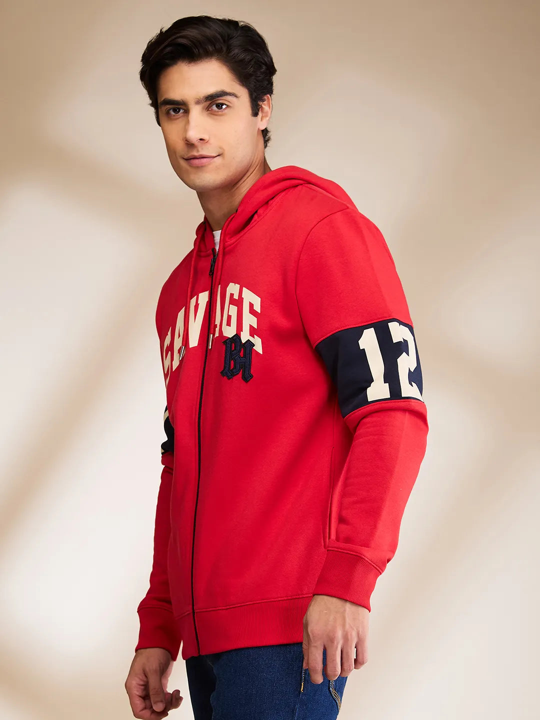 Being Human Clothing Mens-Top Hoody Red